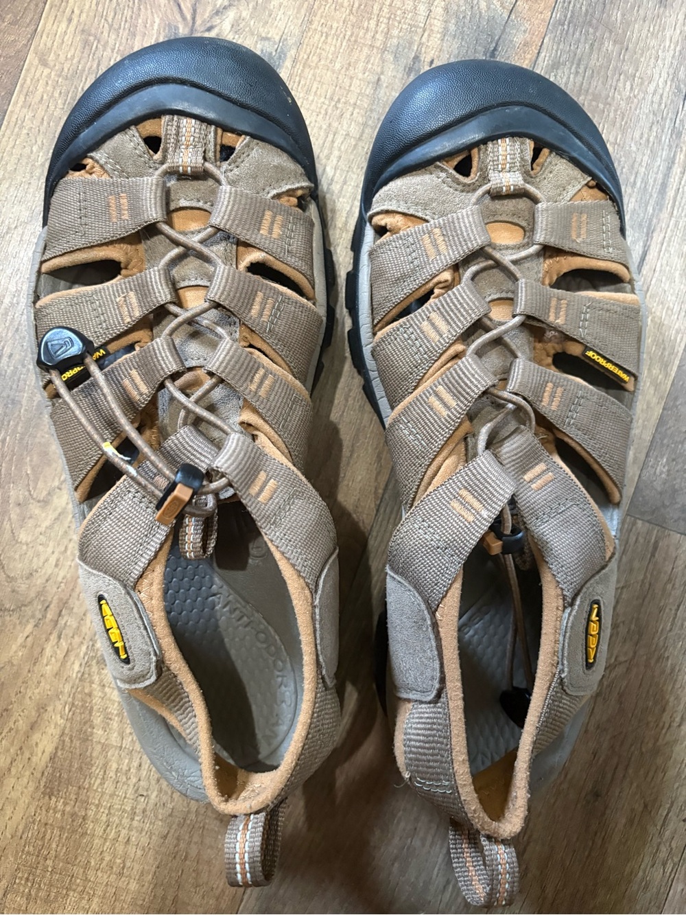 Keen Men's Brown/Tan Closed-Toe Sport Sandals